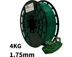 Groen PLA+ 4kg 3D Printer Filament 1.75 mm - Hoge Kwaliteit en Duurzaam - Compatibel met Creality, Bambu Lab, Esun en Andere 3D Printers - Voor 3D Printen van Prototypes, Modellen, Accessoires - voor Professioneel en Thuisgebruik