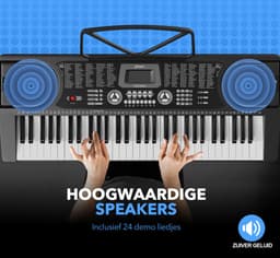 Finesse Keyboard Piano - Statief & Accessoires - 61 Keys - Digitale Piano - Elektrische Piano - Kind — thumbnail 2