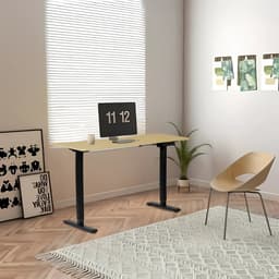 OfficeSense OS50 Zit Sta Bureau Elektrisch 120 x 60 CM - Verstelbaar in hoogte - Licht Eiken Blad — thumbnail 3