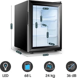 Equivera Mini Fridge for Drinks - Kleine Koelkast - Mini Koelkasten - Minibar - Mini Fridge - Mini Koelkast - Mini Koelkastje - Must have voor in Huis! — thumbnail 2