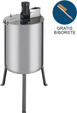 Honing Centrifuge - Elektrisch 900 rpm-1400 rpm - RVS - Capiciteit: 4 Honingramen - Inclusief bijenborstel - honing slinger — thumbnail 3