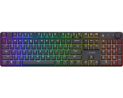 Trust GXT 868 Torix - Draadloos Mechanisch gaming toetsenbord - Full RGB - White Switches - Qwerty US - Zwart