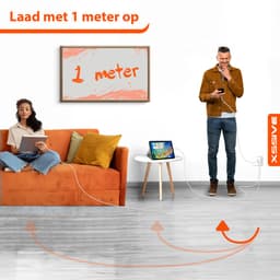 Power Adapter met USB-A naar USB-C Kabel - 1 Meter - 18W - Quick Charge — thumbnail 8