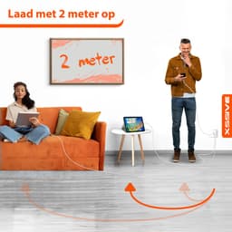 Power Adapter met USB-A naar USB-C Kabel - 2 Meter - 18W - Quick Charge — thumbnail 8