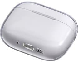 Hoesje geschikt voor Airpods 4 - Schokbestendig siliconen Case Silicone - Transparant