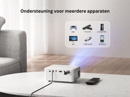 DailySupplies® Mini Beamer - Mini Projector - Mini Beamer Smartphone - Wit — thumbnail 5