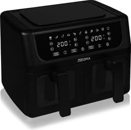 Zeegma Knapper Dual - Airfryer - 9L - 1700 W - 12 frituurprogramma's - Vetvrij Koken - Tefloncoating — thumbnail 14