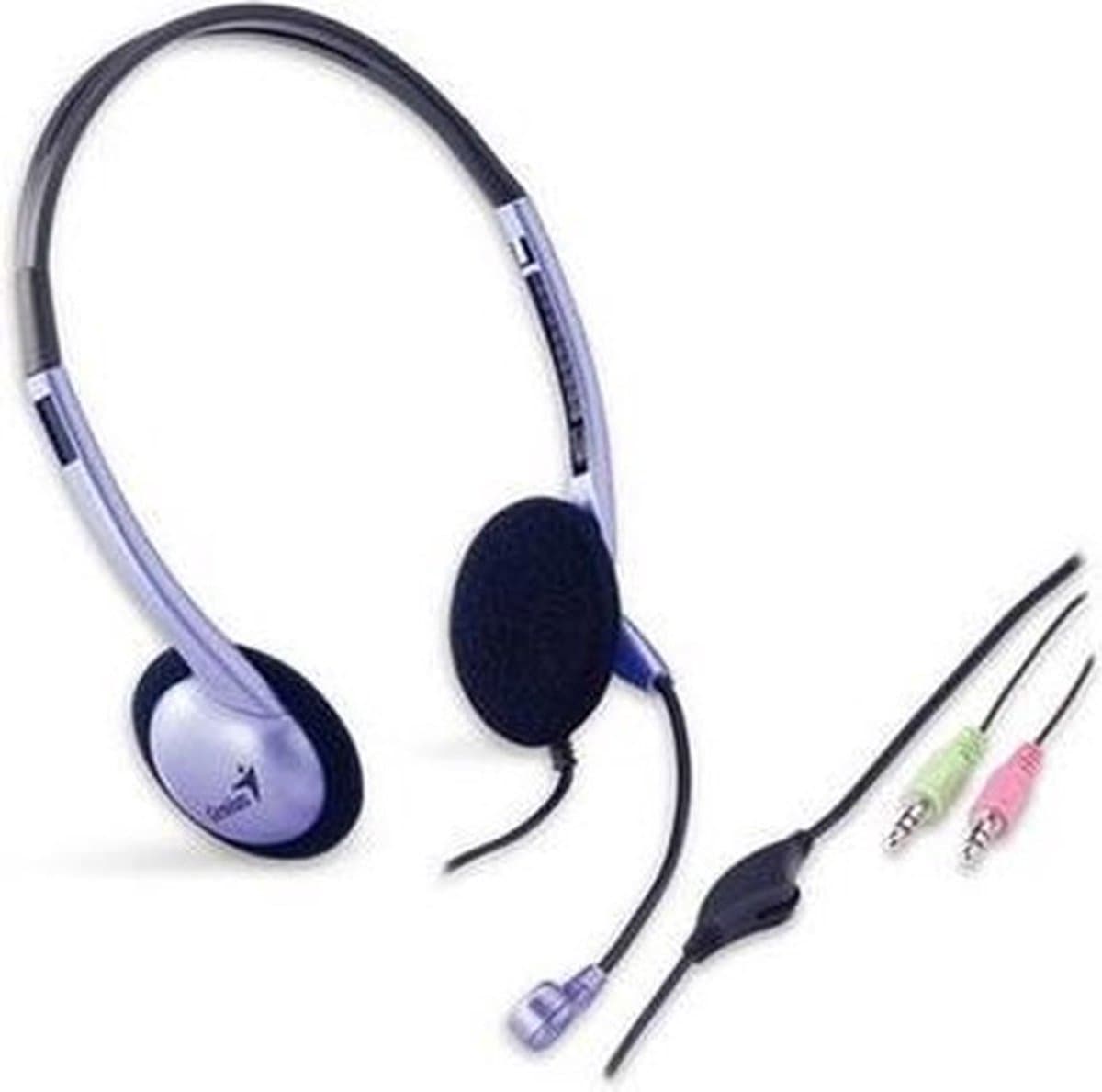 Genius HS-04S Headset Bedraad Hoofdband Kantoor/callcenter Zilver — afbeelding 1