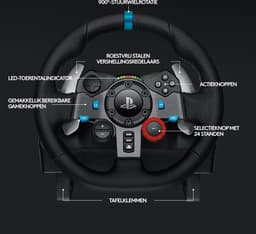 Logitech G29 - Gaming Stuurwiel - Driving Force - Racing + Pedalen - PS4, PS5 & PC — thumbnail 7