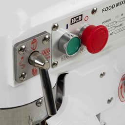 HCB® - Professionele Horeca Planeetmenger - 10 liter - 230V - RVS / INOX deegmachine - Kneedmachine - Keuken machine - Planeetmixer - Deegkneder machine - Spiraalkneder - 45x36.5x60.5 cm (DxBxH) - 57 kg - 6825 — thumbnail 4