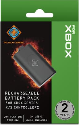 Deltaco GAM-142 Oplaadbare Batterij voor Xbox Series X|S Controllers - 1100 mAh - Zwart — thumbnail 2