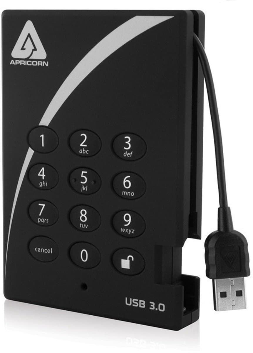 Apricorn Padlock 500GB USB 3.0 — afbeelding 1