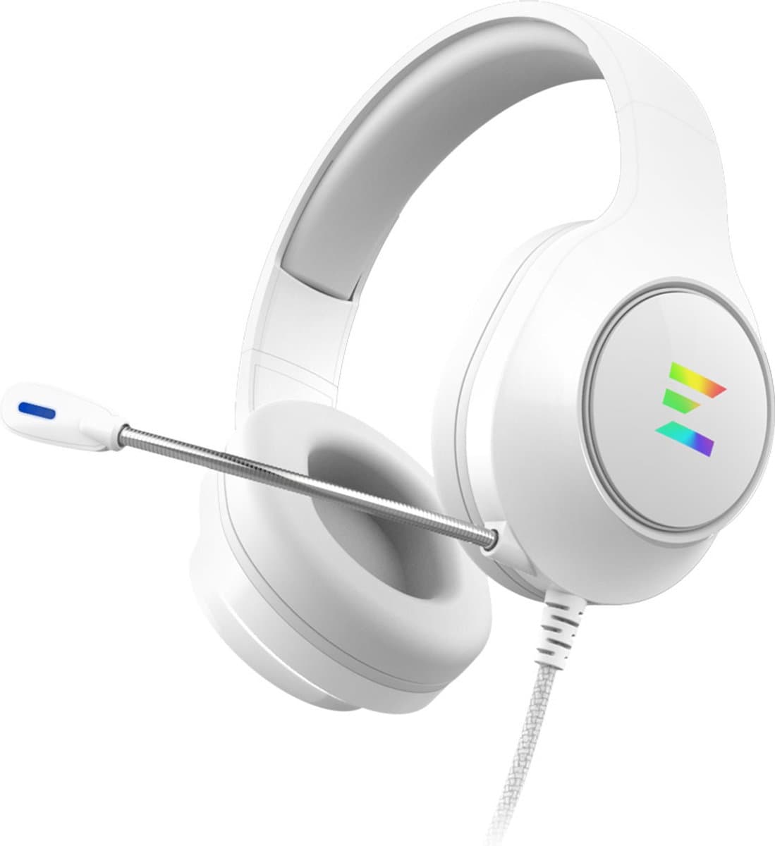 Zalman ZM-HPS310 WH hoofdtelefoon/headset Bedraad Hoofdband Gamen Wit — afbeelding 1