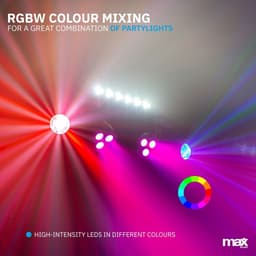 MAX PartyBar10 lichtset - 2x Jelly Moon, 2x PAR spot en Blacklight/Stroboscoop — thumbnail 3