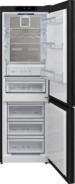Vestfrost VR-FB373-2H0B - Zwarte Glasdeur - NoFrost Multi - Maxi-Fresh-filter - MetalCooling- Technologie - Purebeam+ Technologie - Koolstoffilter - UV-C LED-diode - 0°C Lade - Open Deuralarm - Flessenrek - Lade met Vochtigheidstechnologie — thumbnail 3