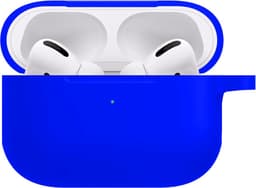 Hoesje - Geschikt voor Apple AirPods Pro 2 - Siliconen Hoes met Clip - Silicone Case Cover - Blauw — thumbnail 1