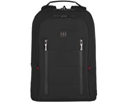 WENGER Laptop rugzak Rugzak met laptopvak City Traveler Expandable Carry On Computer Backpack 16L Black Zwart