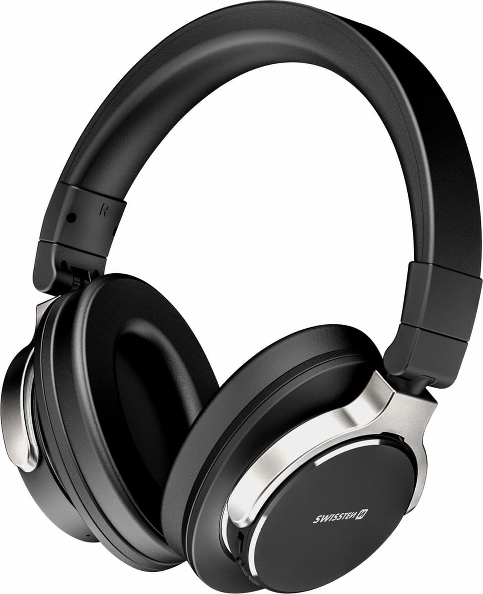 Swissten Jumbo - Draadloze Bluetooth Over-ear koptelefoon - Zwart — afbeelding 1