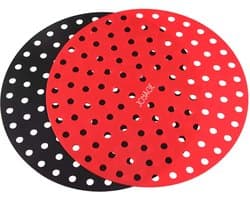Joyage® Airfryer Silicone Pads - Accessoire voor heteluchtfriteuse - Herbruikbaar - Rond- 23 cm