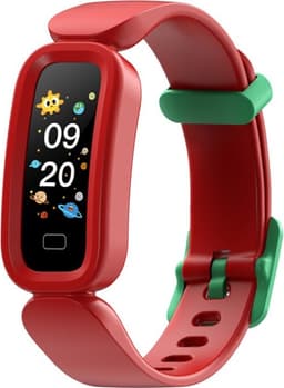 DrPhone KidstimeX12 – Smartwatch Voor Kinderen – Waterdichte Smartwatch – Smartwatch Met Notificaties Meldingen – Hartslagmeter – Stappen & Calorietelleren – Rood — thumbnail 1