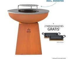 White Fire BBQ Barbecue/Vuurschaal Met Rooster