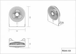 Trio Leuchten - Tafelventilator Breezy - Draadloos - Hoogte 23 cm - Accu oplaadbaar - 3 snelheden - Bureau ventilator - zwart — thumbnail 3