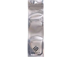 Strap-it Smartwatch bandje nylon met klittenband - Geschikt voor Fitbit Versa 4 / Fitbit Sense 2 - regenboog