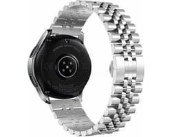 By Qubix - Geschikt voor Garmin bandje - Geschikt voor Garmin Venu / Sq / Sq2 / 2 plus - Stalen band - Zilver - Smartwatch bandje 20mm