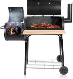 BBQ Collection 2-in-1 Smoker BBQ - Houtskool Barbeque - Buitenkeuken Barbecue - Grill en Smokerbarbecues - 104 x 58 x 114 cm — thumbnail 1