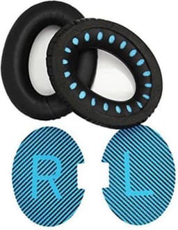 Jumalu Luxe Lederen Oorkussens Blauw – Vervangende Earpads voor BOSE QuietComfort QC15 QC25 QC35 QC2 AE2 AE2i – Memory Foam — thumbnail 4