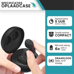 Eagle X12 Wireless Earbuds | Draadloze In-Ear Oordopjes | Zwart — thumbnail 3