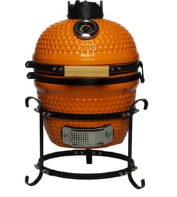 Patton Kamado Keramische Houtskoolbarbecue - 13" - Grilloppervlak Ø 28 cm - Inclusief Heatdeflector - Oranje — thumbnail 1