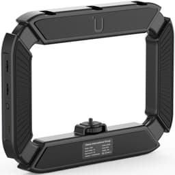 Ulanzi U200 Ringlamp Video Rig - met telefoonhouder en ingebouwde powerbank - 8000mAh - Cold shoe-aansluitingen - Universeel tot 8,2cm breed - Zwart — thumbnail 2