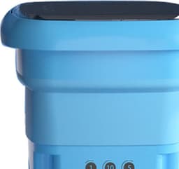 Opvouwbare mini-wasmachine imiteert handwrijving - Geïntegreerde draagbare wasmachine voor ondergoed (blauw) met gezondheidsgarantie — thumbnail 5