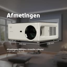 Salora 51BFM3850 - Beamer - Projector - 320 ANSI lumens - LED 1920x1080 - Wit - Screen Mirroring — thumbnail 5