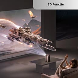 Jemaison® - Beamer P70 - Accu en Netstroom - 300 ANSI Lumen - Android - 3D - Geschikt voor Buiten — thumbnail 4