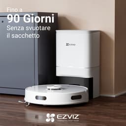 Ezviz RE4 Plus Slimme Robotstofzuiger - LiDAR Navigatie - Dweilen (300 ml) - Obstacle Vermijding - No-Go Zones - Tapijt Detectie - E10 Filter - Automatische Stofbak Legen - Compatibel met Alexa, Google Assistant - Wit — thumbnail 3