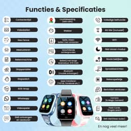 VUBIO 4G Kinder Smartwatch D1 - Incl. SIM - Whatsapp - GPS - WIFI — thumbnail 5