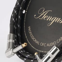 Áengus Black Tweed Gitaarkabel Instrumentkabel - 6.35mm mono jack plug haaks/haaks - 3 meter — thumbnail 3