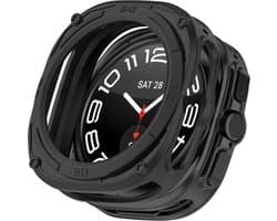 Hoesje Geschikt voor de Samsung Galaxy Watch Ultra 47 MM - TPU Bumper Case - Zwart