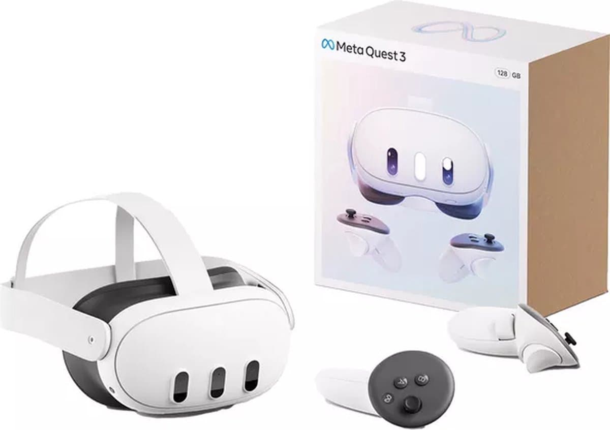 Meta Quest 3 - 128GB Headset (Oculus) (UK) (VR) — afbeelding 1