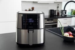 Gastronoma Heteluchtfriteuse - Airfryer 8L - Inclusief Accessoires - 18290007 - RVS/Zwart — thumbnail 11