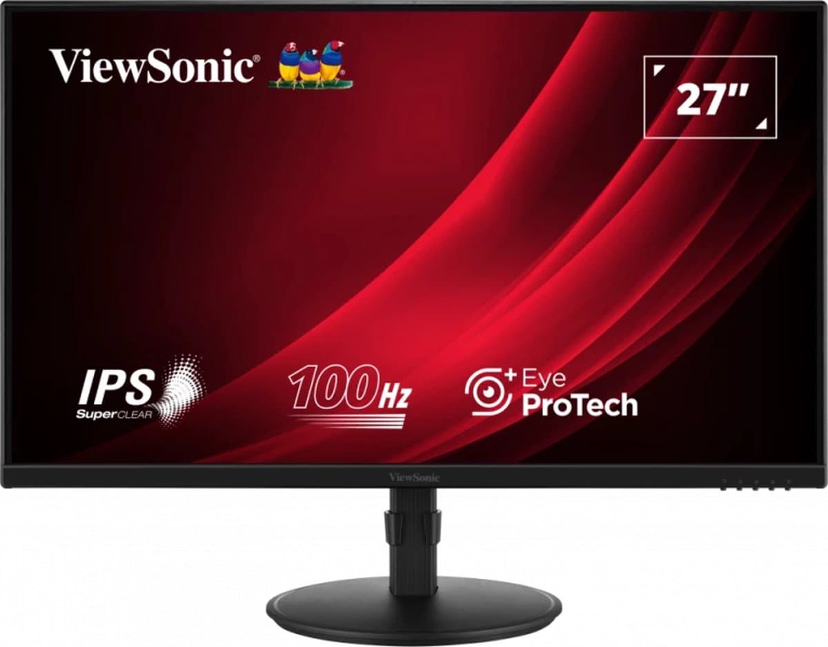 Viewsonic Monitor 27 Inch Led-Scherm Vg2708A Mhd Voor Pc, Laptop, Ps5 En Xbox-Consoles — afbeelding 1
