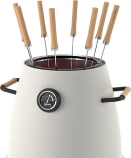 Kandu Cooking 41 kooksysteem - Ash White - Vertical Cooking barbecue - Ø58 x H95 cm — thumbnail 4