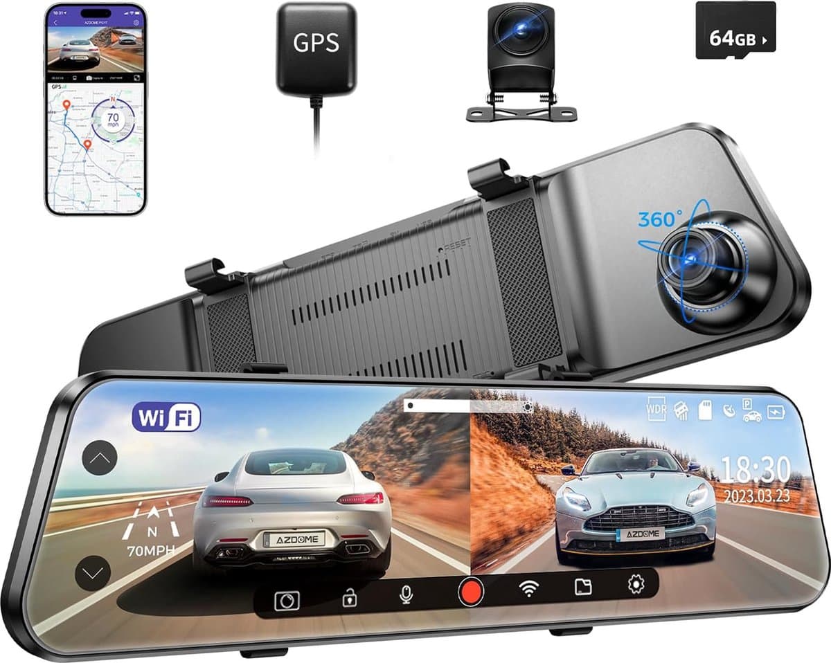 Dual Dashcam - Dashcam Voor en Achter - Auto Camera Dashcam - Dashcam Auto - Dual Dashcam voor Auto — afbeelding 1