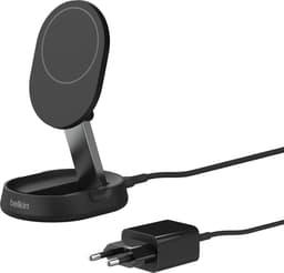 BELKIN Boost Charge Qi2 15W Magnetische Oplaadstand – Zwart (met adapter) — thumbnail 3