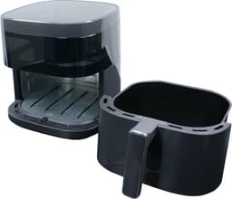 Wartmann Airfryer - PFAS Vrije 5,7 Liter Heteluchtfriteuse - Vaatwasserbestendig - Keramische Coating - Tiptoets Bediening - 270° Kijkvenster - WM-2312 AF — thumbnail 6