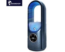 Mini airco mobiel - 6 standen - Mini aircooler - Mini airconditioning - Compact en draagbaar - Geluidloos - Zonder slang en afvoer - Blauw