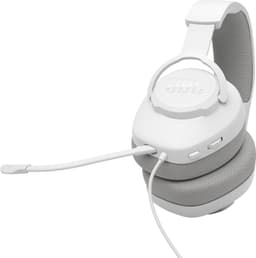 JBL Quantum 100 M2 - Bedrade Gaming Headset - Over-ear Koptelefoon met Afneembare Microfoon - 3.5 mm Jack - Voor PC, PlayStation, Xbox & Switch - Wit — thumbnail 3
