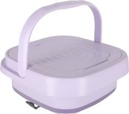Mini Draagbare Kleine Opvouwbare Reiswasser Wasmachine - Kleding & Lingerie - 11L - Paars - Ideaal voor onderweg of op de camping — thumbnail 3